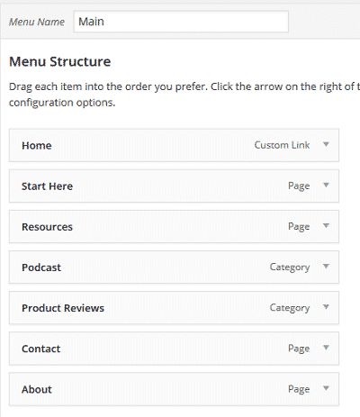 wordpress-categories-and-menus