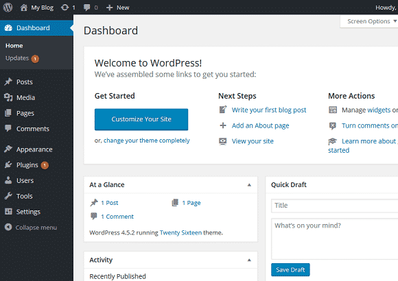 wordpress-dashboard