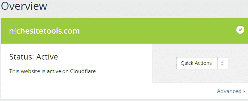 Cloudflare Status Active